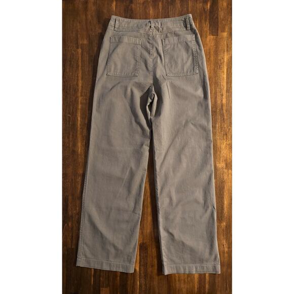 Gap Women’s 8 Tall 30 x 32 Pants Loose Khaki High Rise Straight Wide Chino - Picture 2 of 12